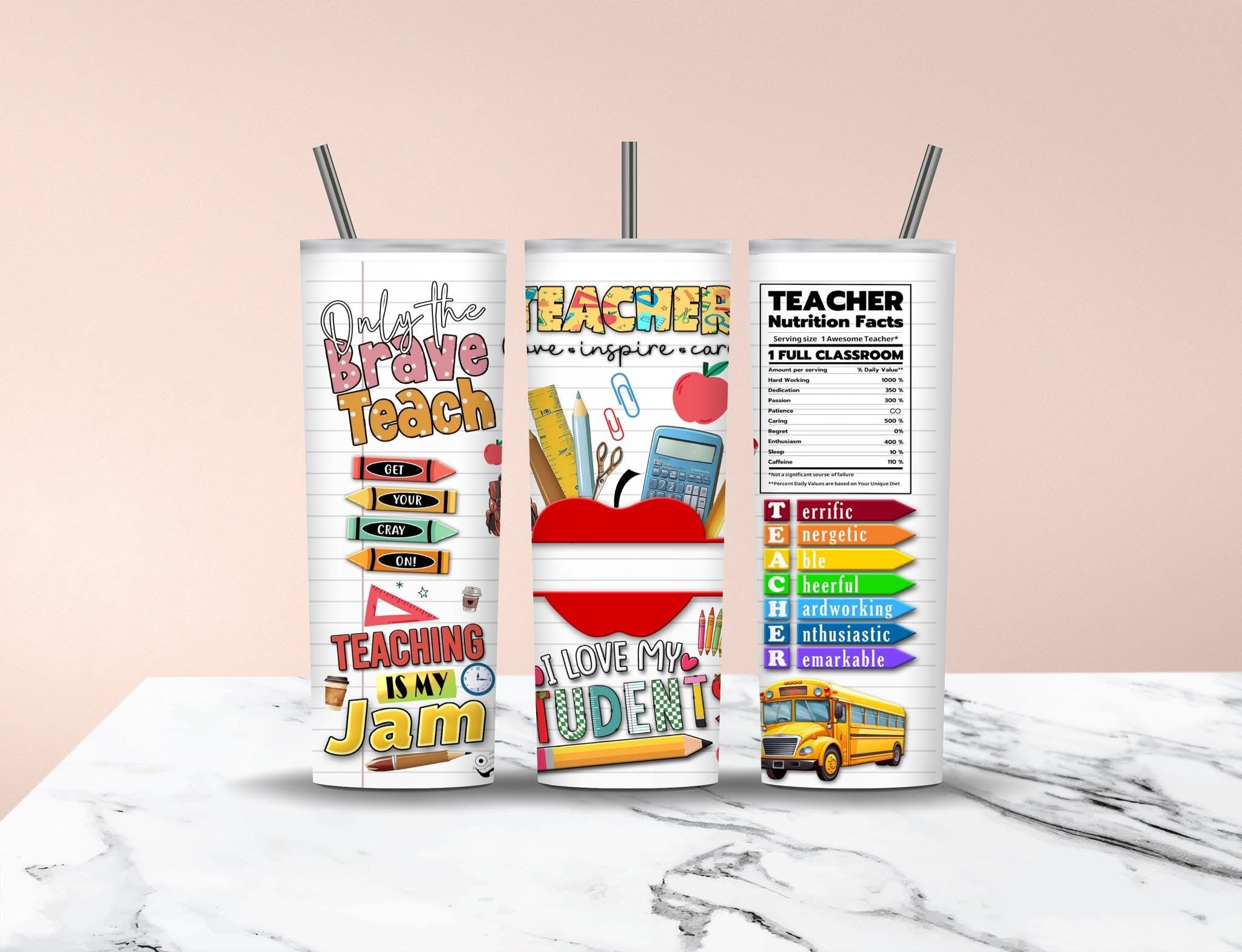 Teacher Tumbler Collection ✏️🍎