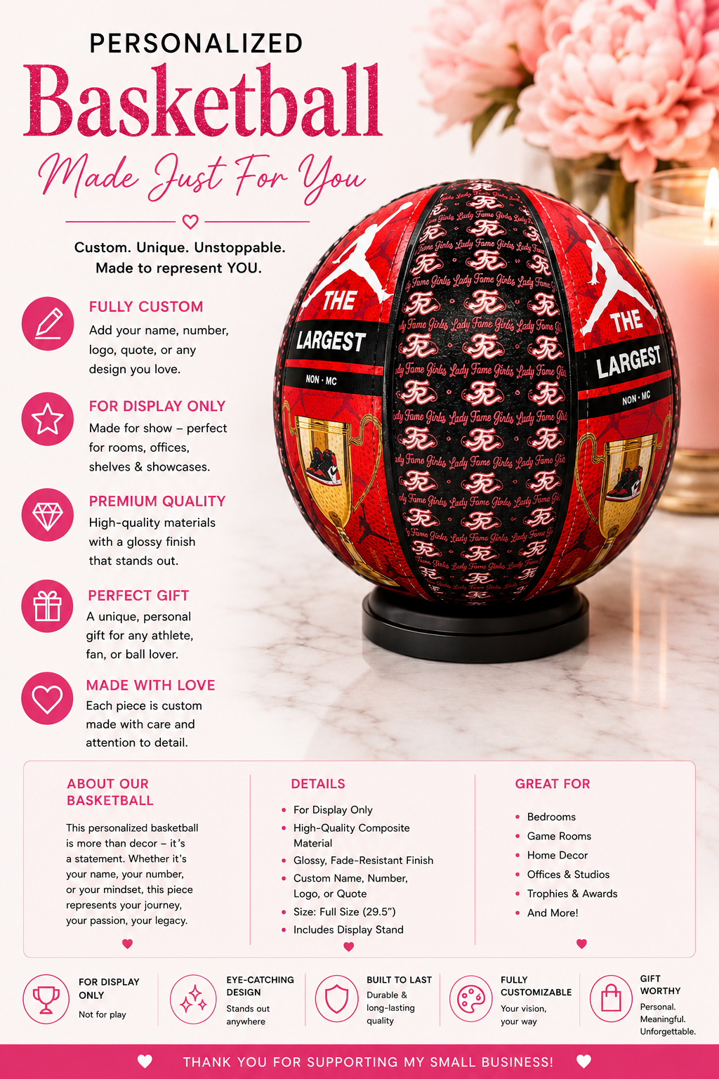 Personalized Basketball 🏀